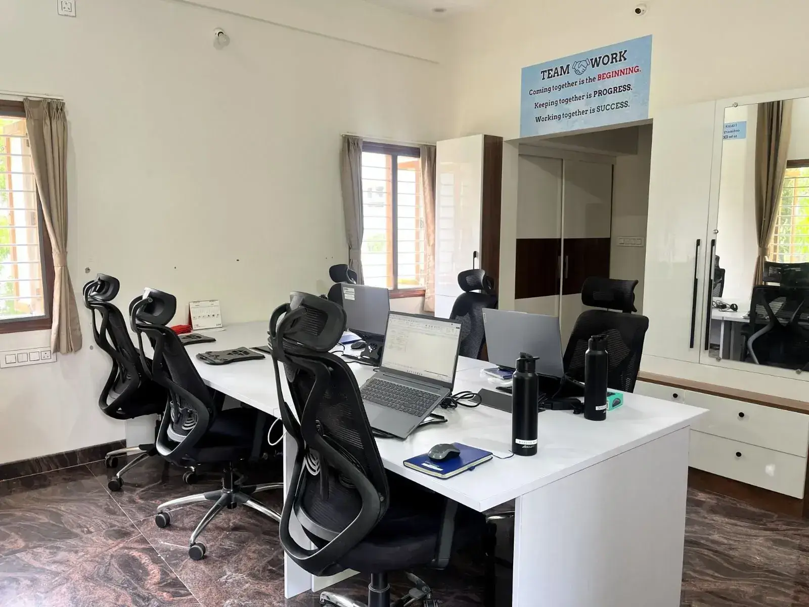 Work Environment - Productive and comfortable workspace